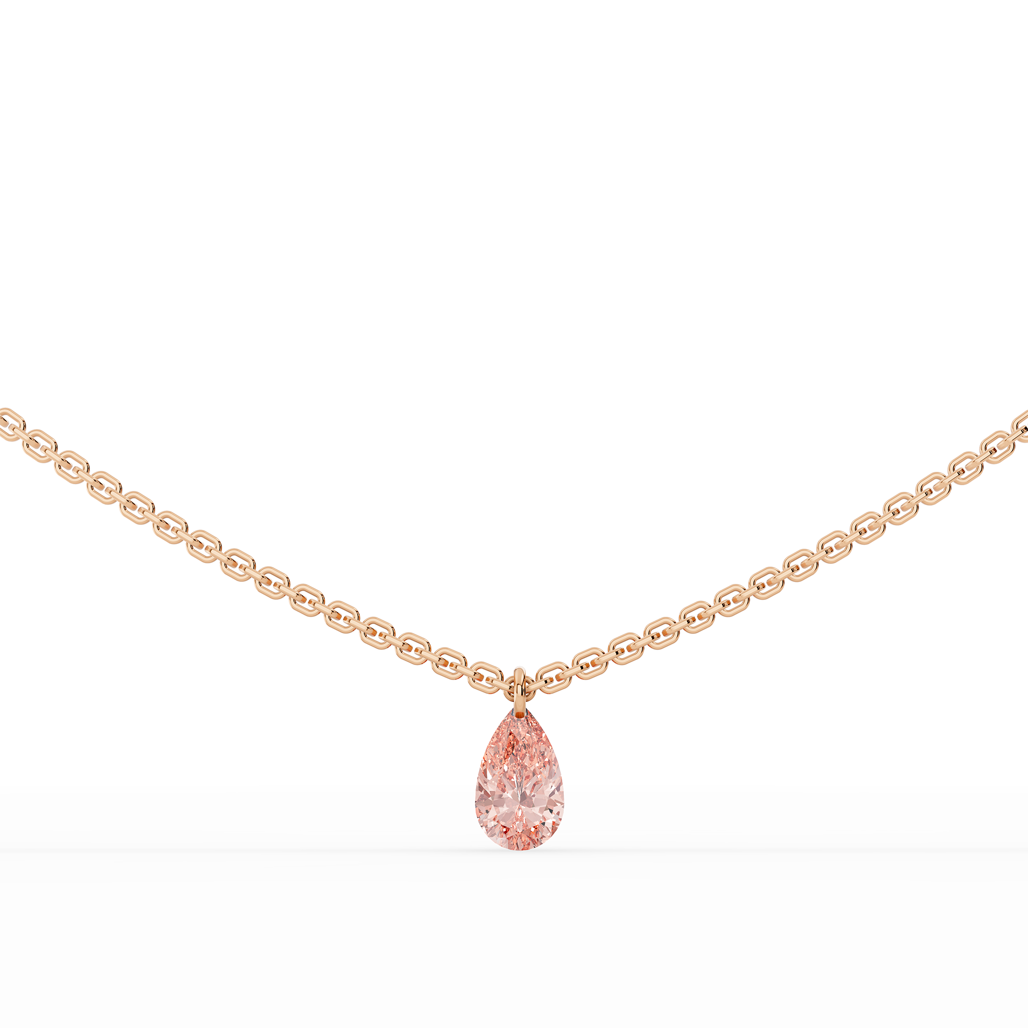 Floating Stones Necklace | Pear