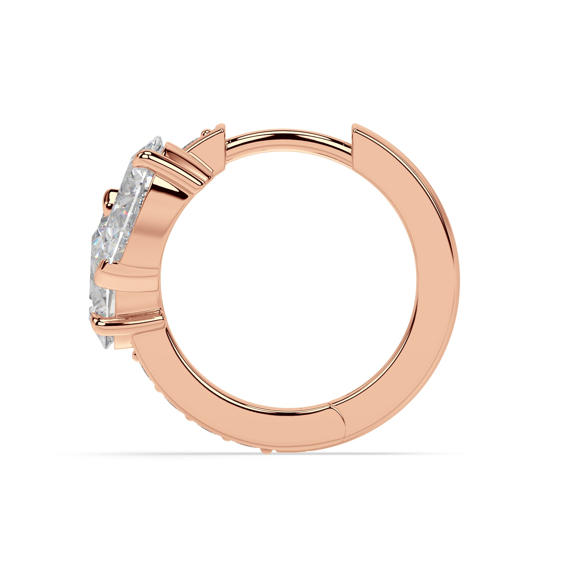 Floating Hoop Earrings