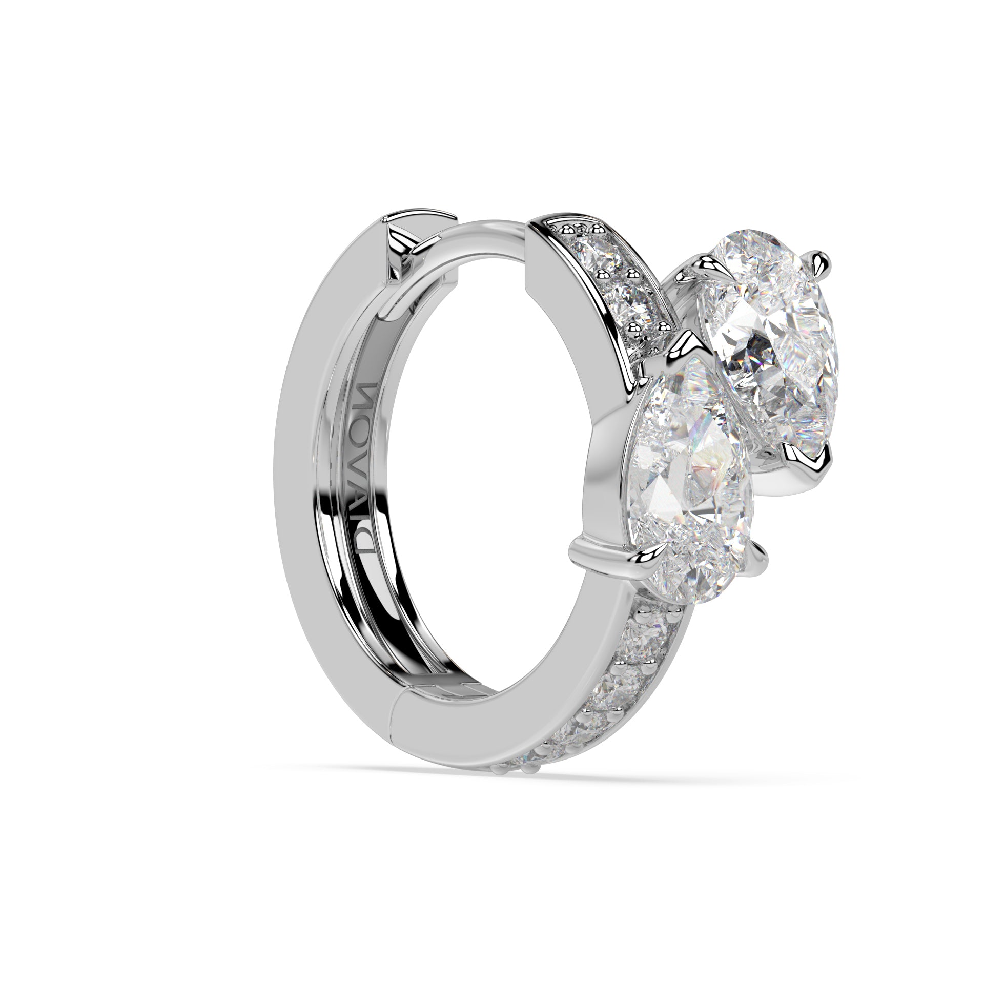 Floating Hoop Earrings