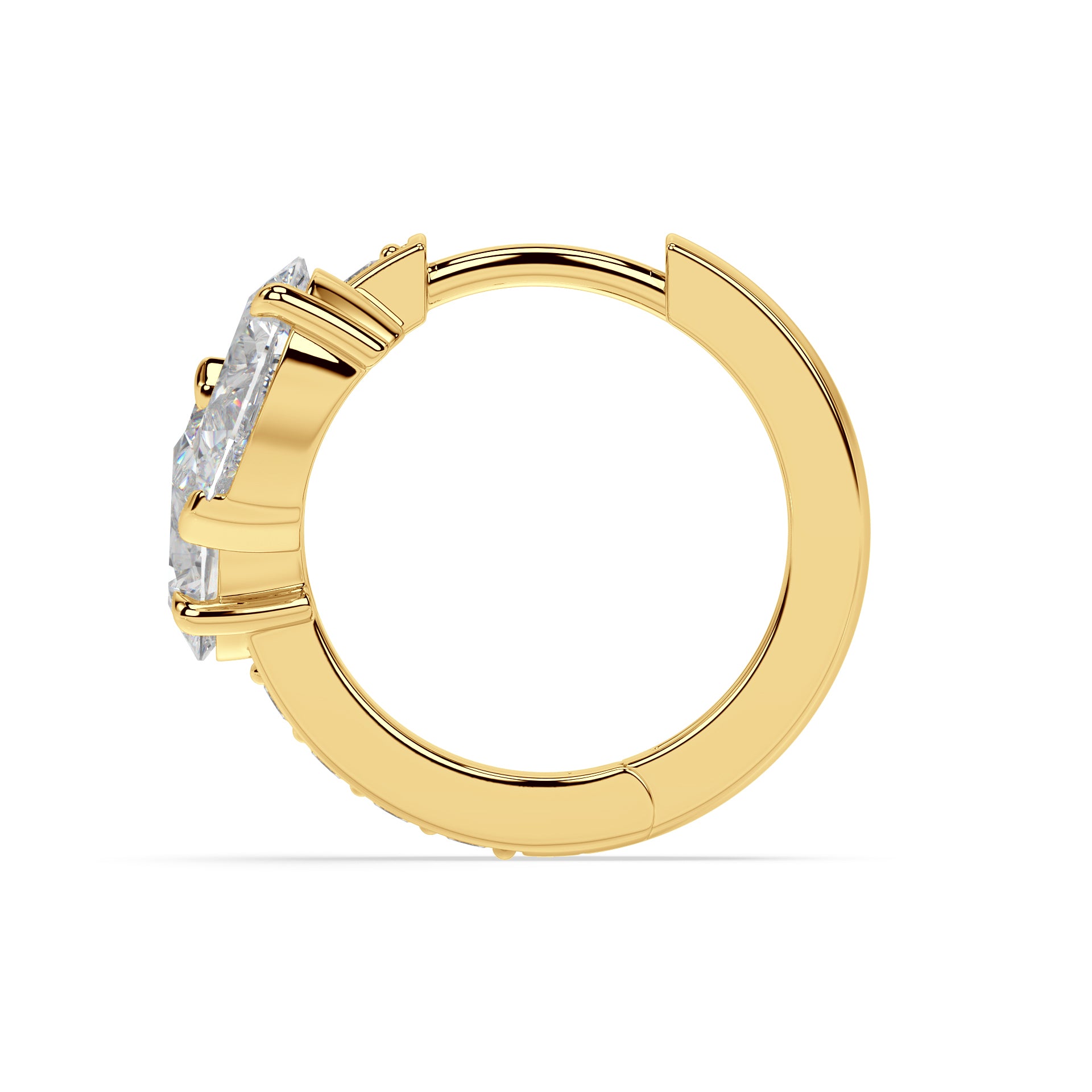 Floating Hoop Earrings