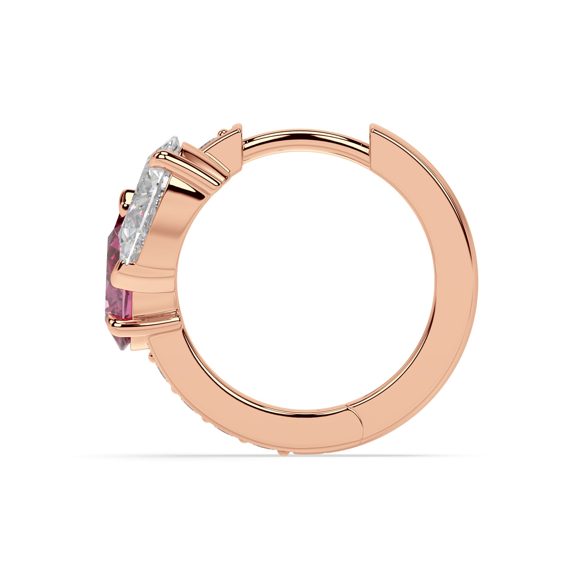 Floating Hoop Earrings