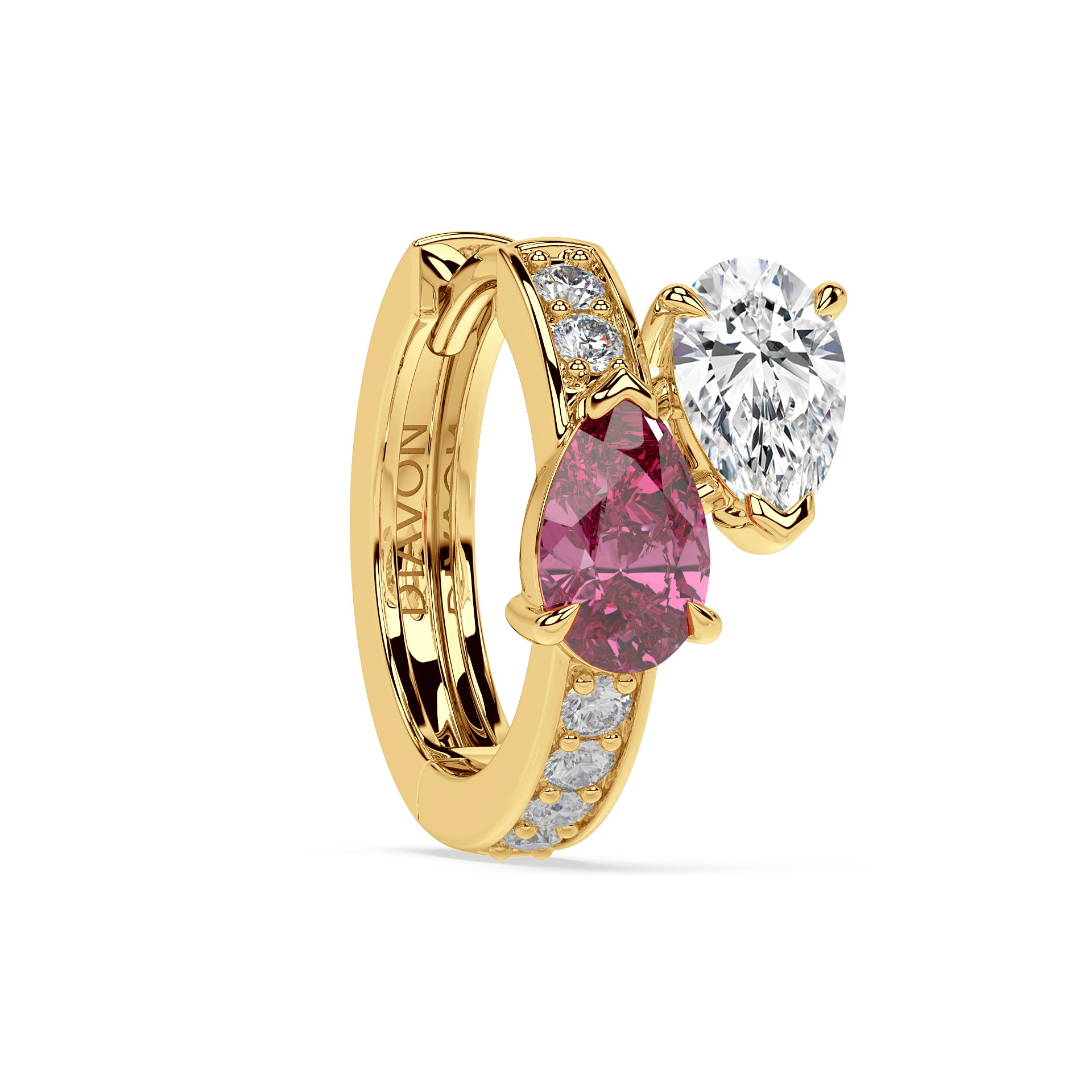 Floating Hoop Earrings