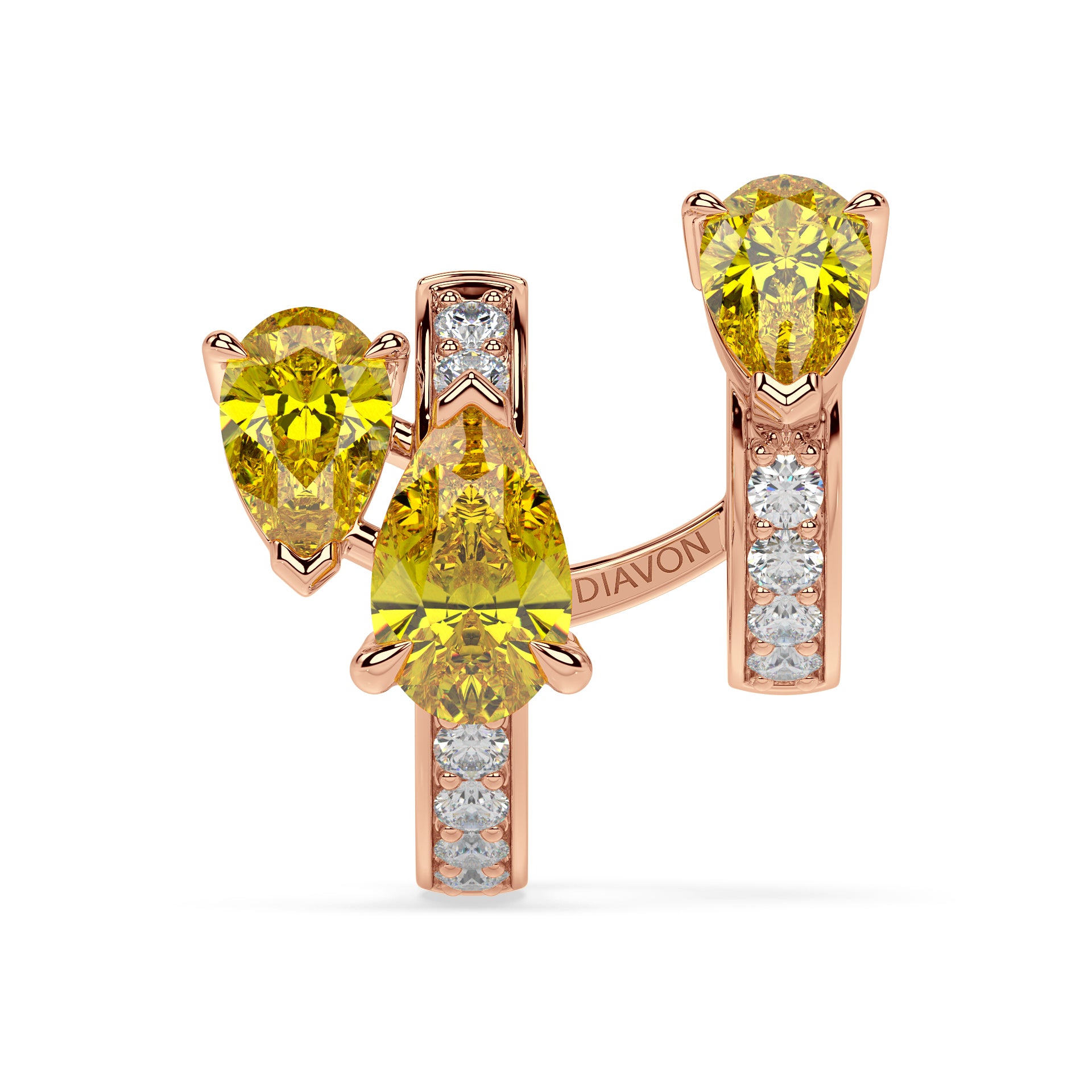 Floating Pavé Hoop Earrings