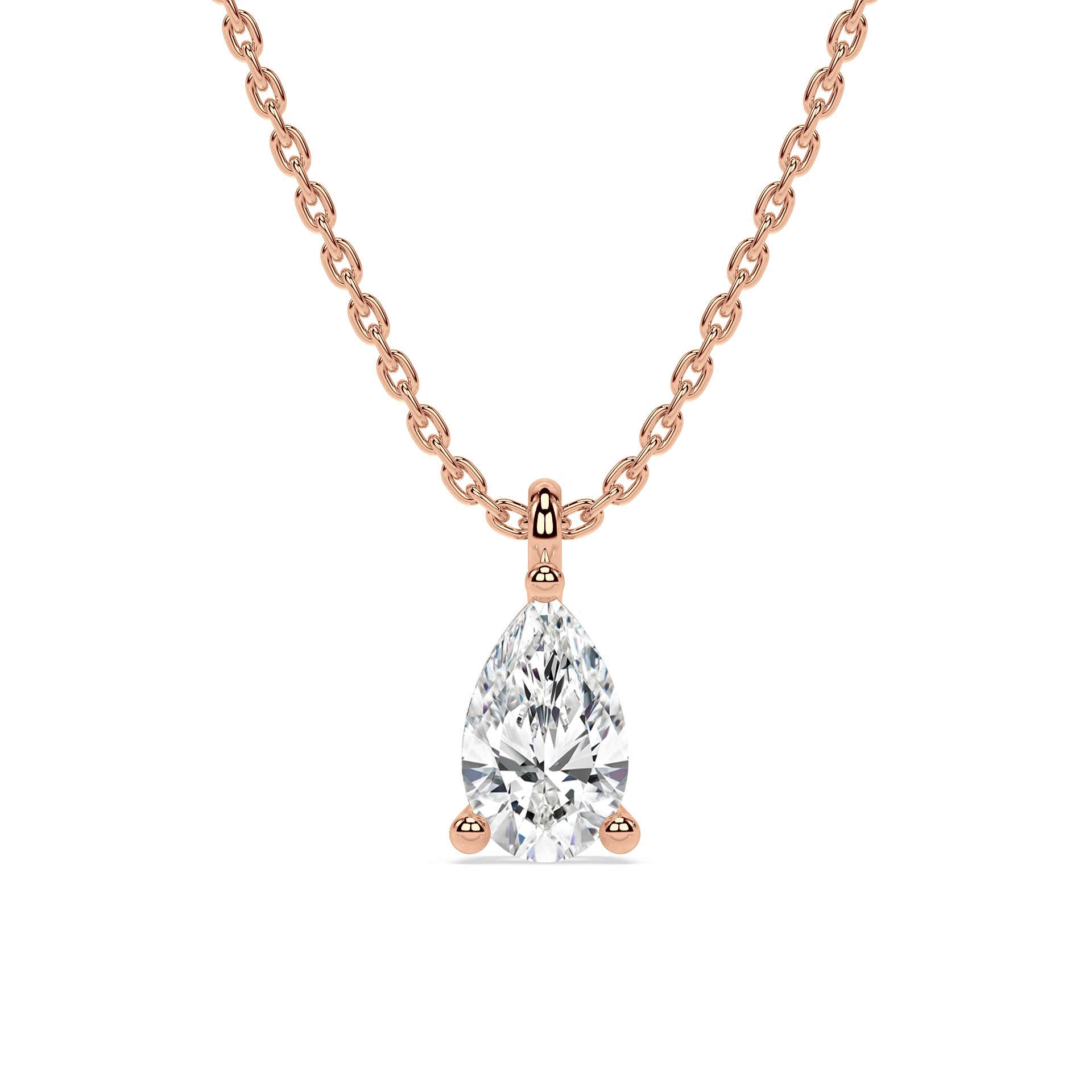 ESSENTIAL SOLITAIRE NECKLACE I PEAR