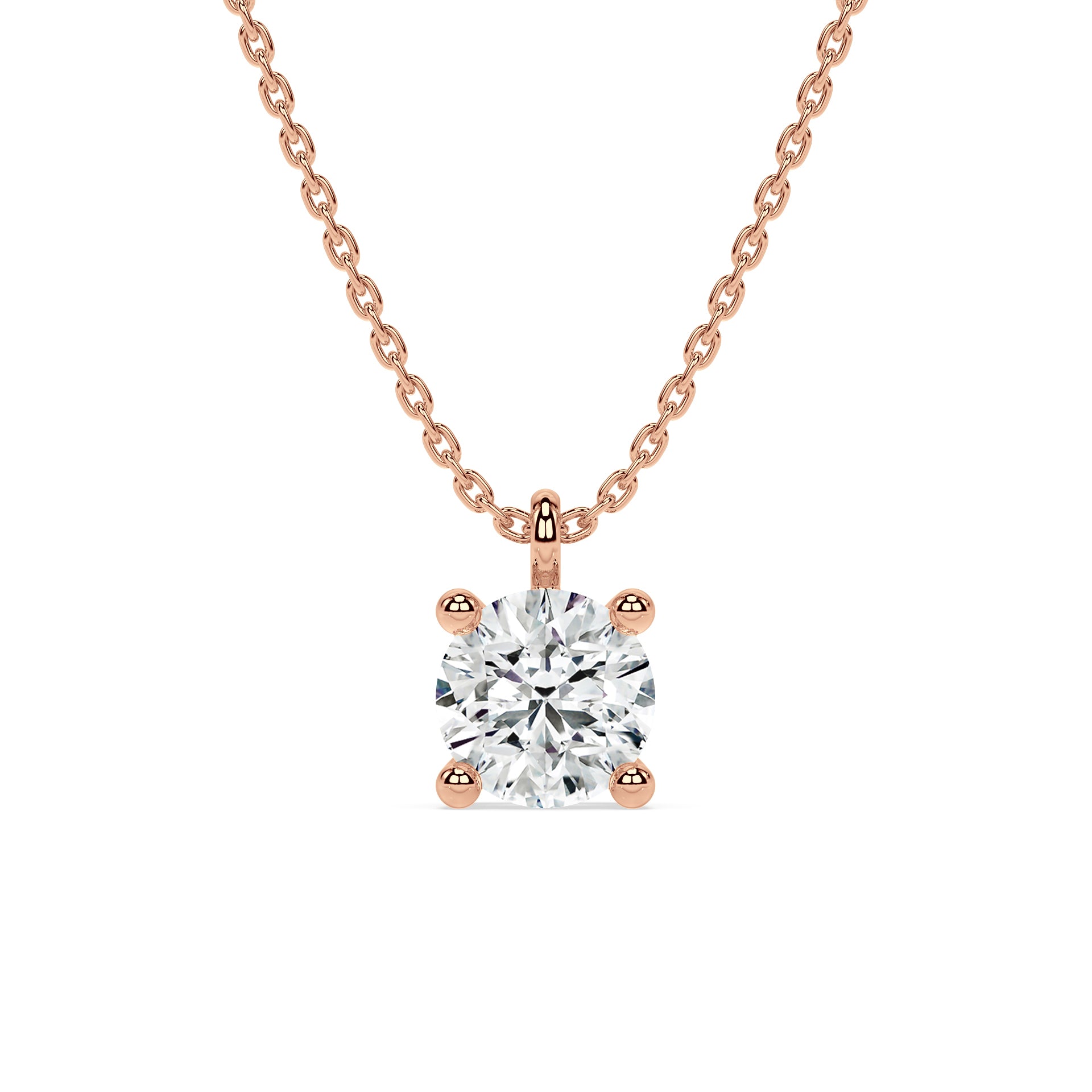 ESSENTIAL SOLITAIRE NECKLACE I ROUND
