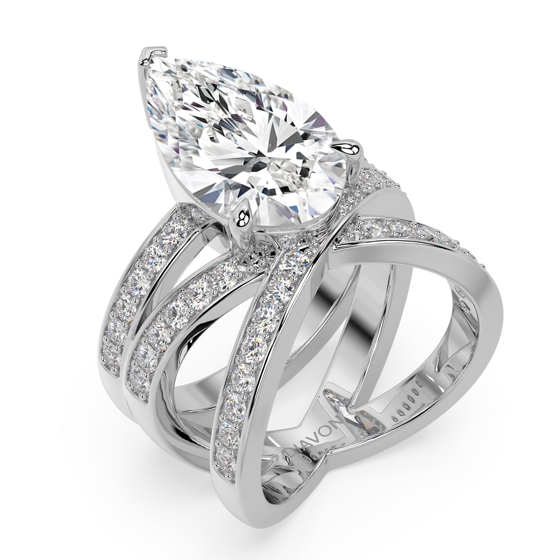 ICONIC AVANT-GARD RING I PEAR