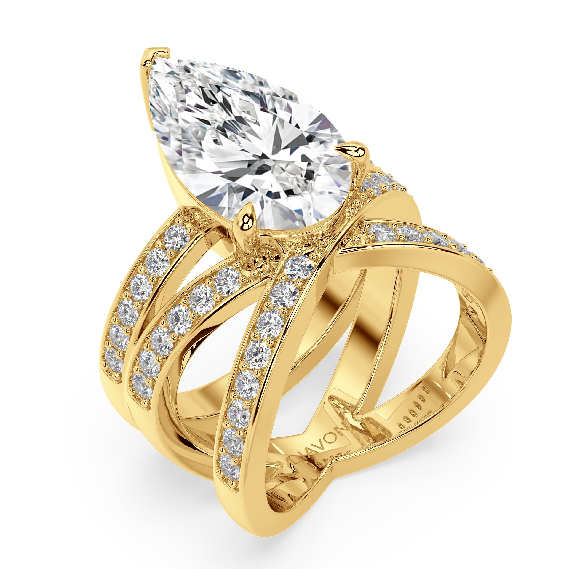 ICONIC AVANT-GARD RING I PEAR