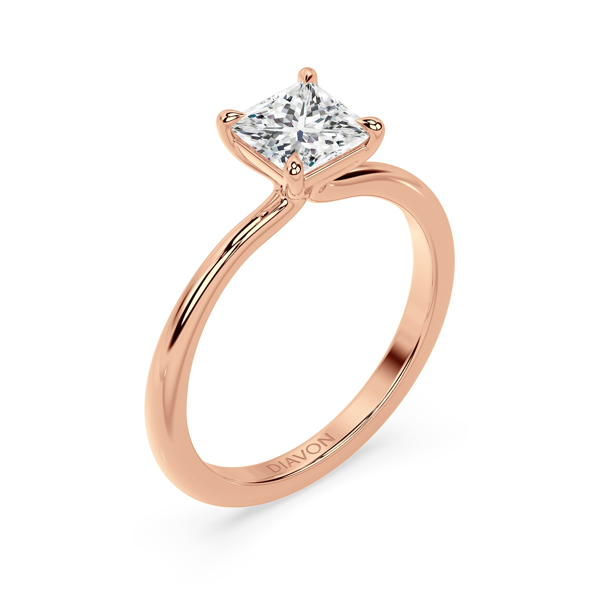 TAPERED SOLITAIRE RING I PRINCESS