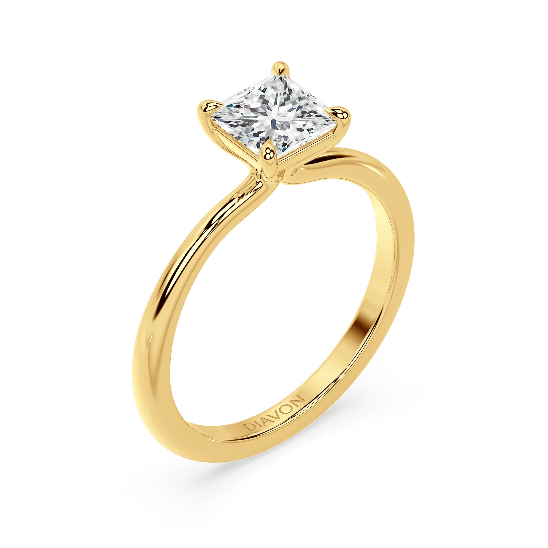 TAPERED SOLITAIRE RING I PRINCESS