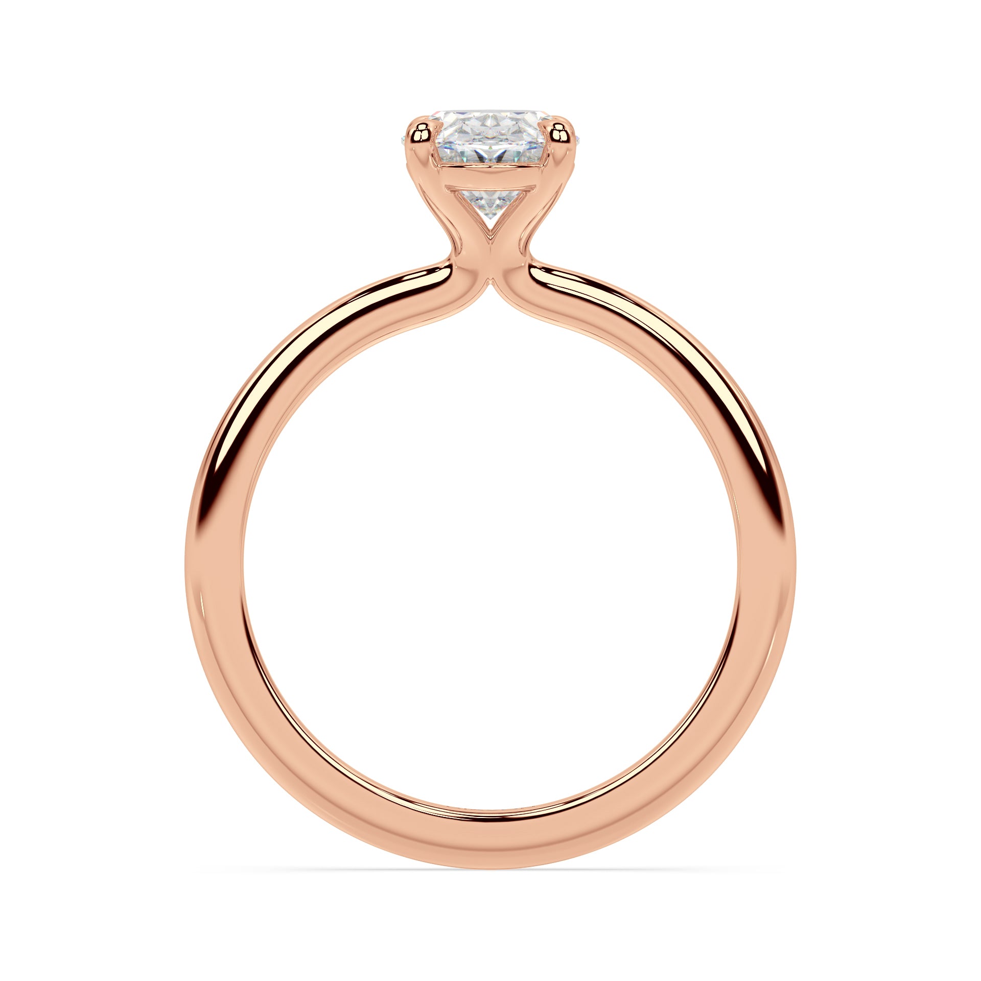 TAPERED SOLITAIRE RING I OVAL