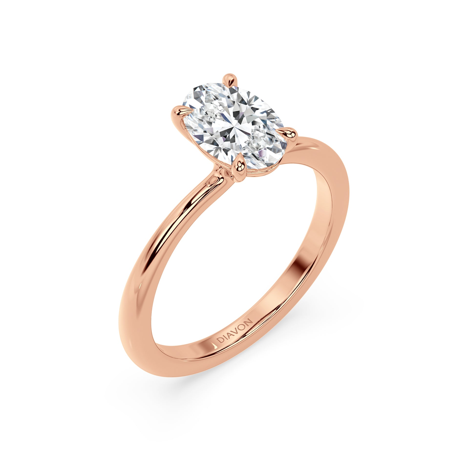 TAPERED SOLITAIRE RING I OVAL