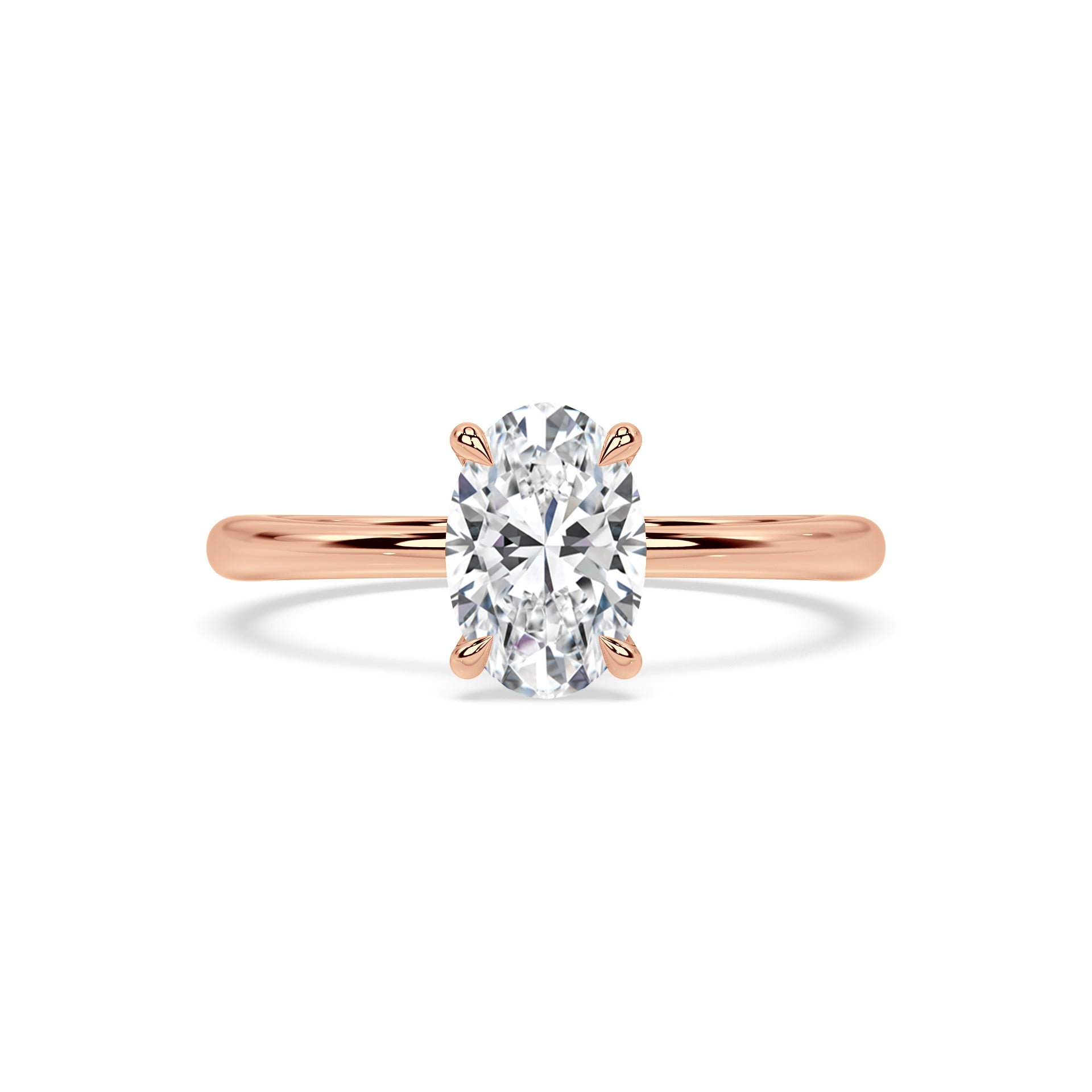 TAPERED SOLITAIRE RING I OVAL