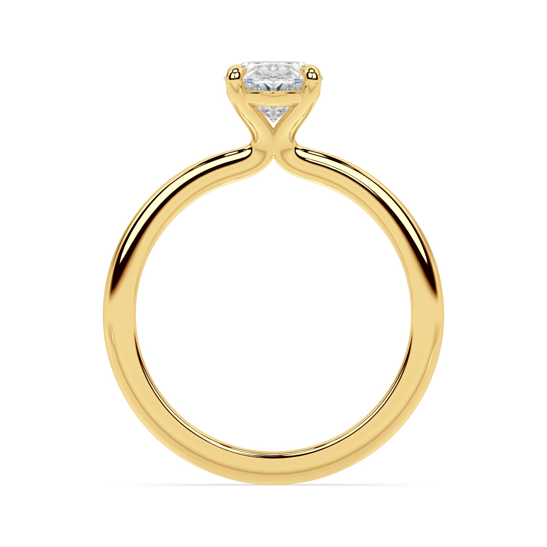 TAPERED SOLITAIRE RING I OVAL