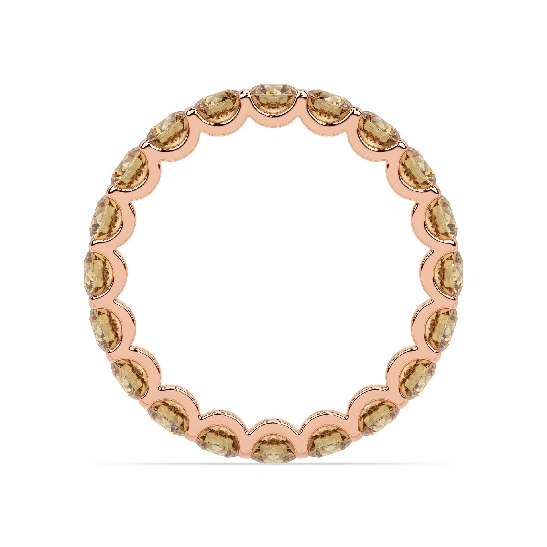 CHAMPAGNE MODERN MEMORY RING I ROUND