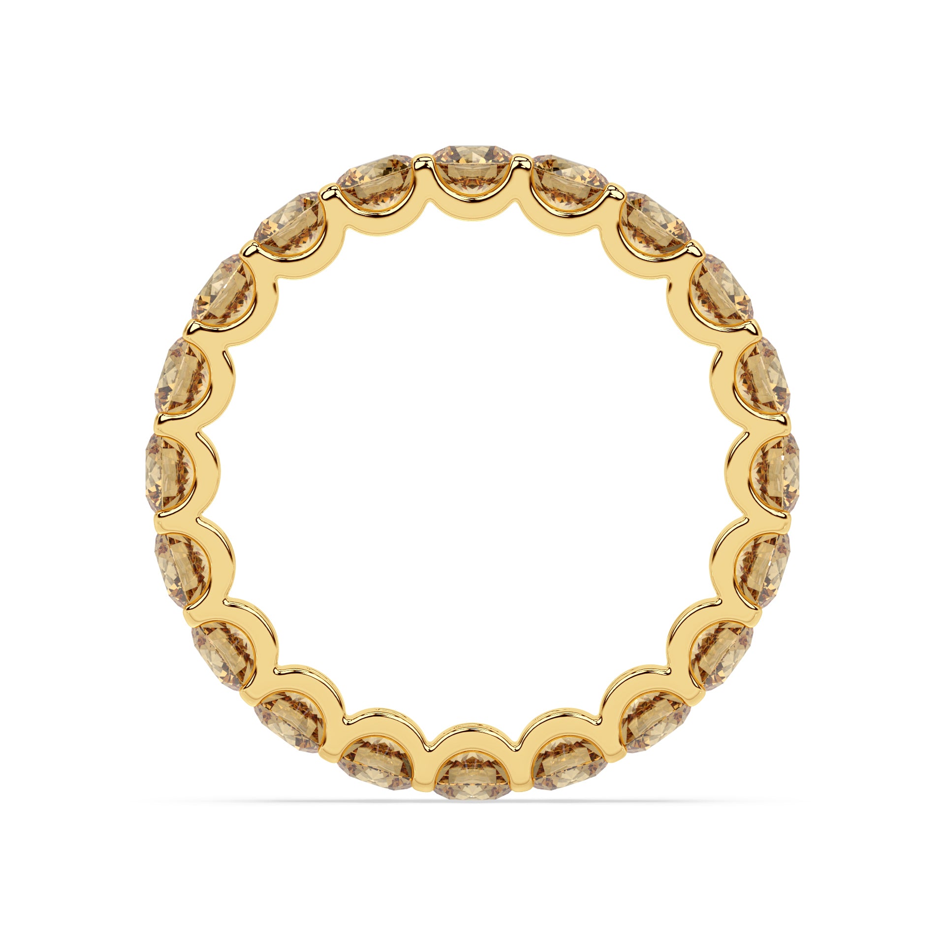 CHAMPAGNE MODERN MEMORY RING I ROUND