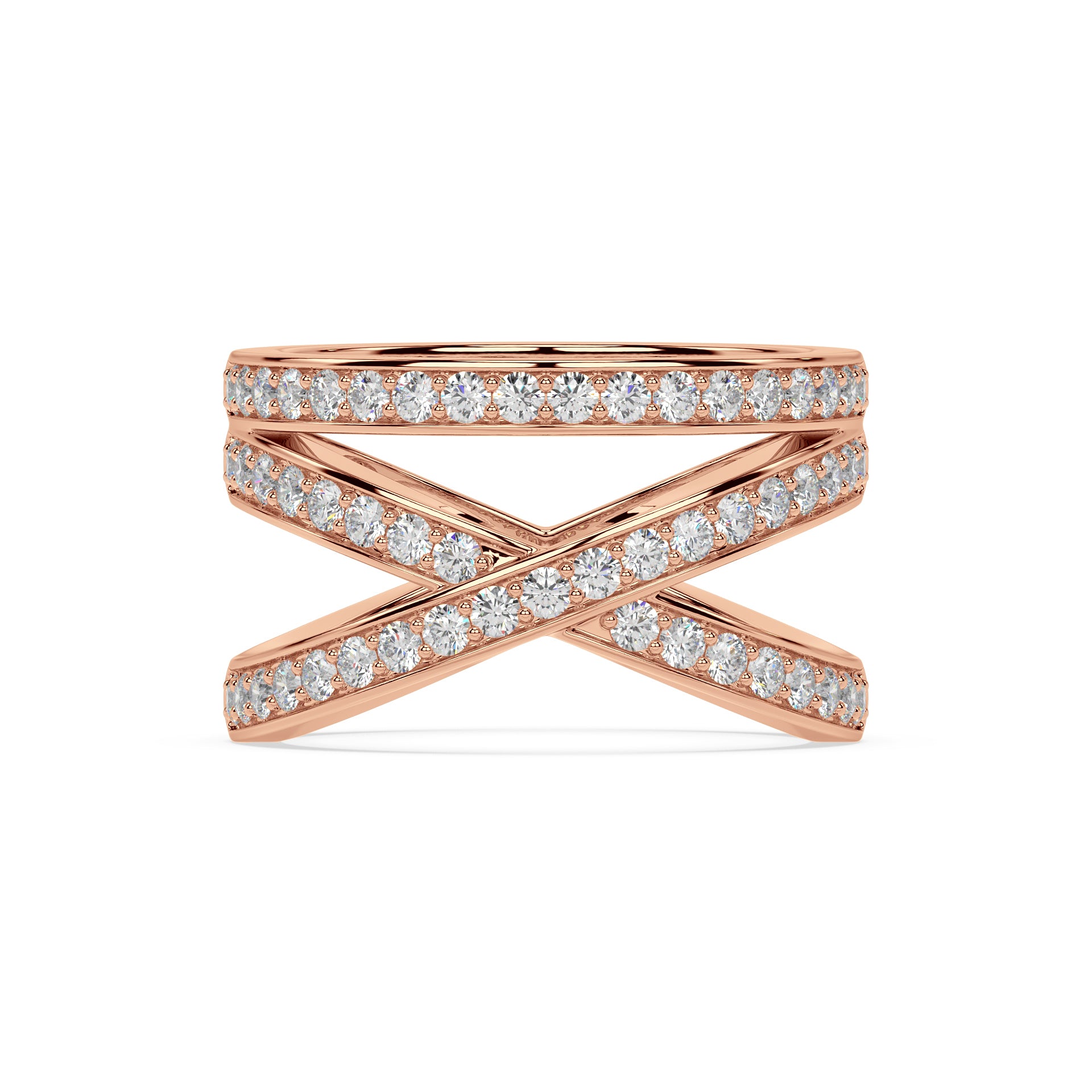 AVANT-GARD RING I PAVE