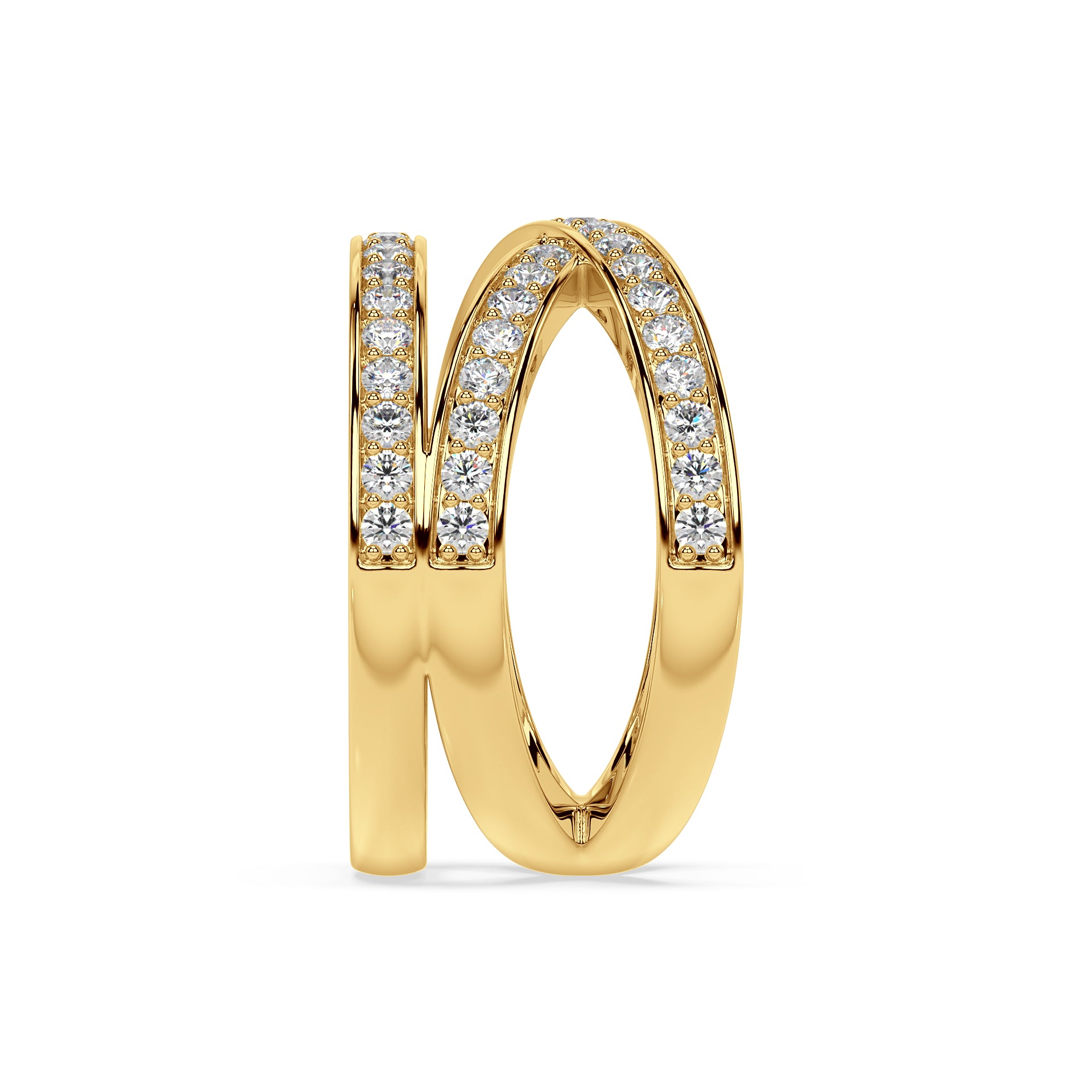 AVANT-GARD RING I PAVE