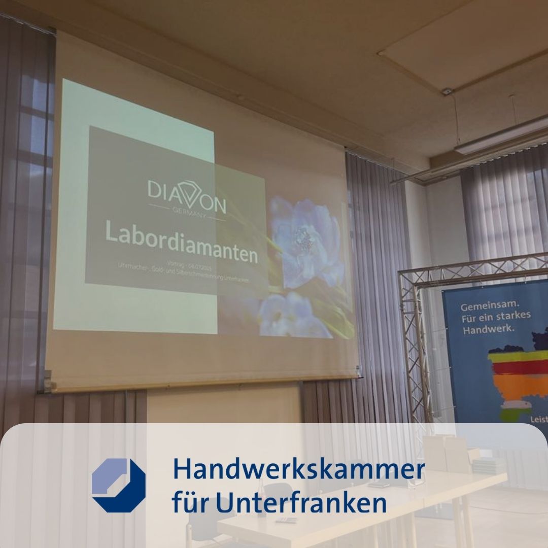 DIAVON teilt Expertise zu Labordiamanten beim Vortrag vor der Uhrmacher-, Gold- und Silberschmiedeinnung Unterfranken