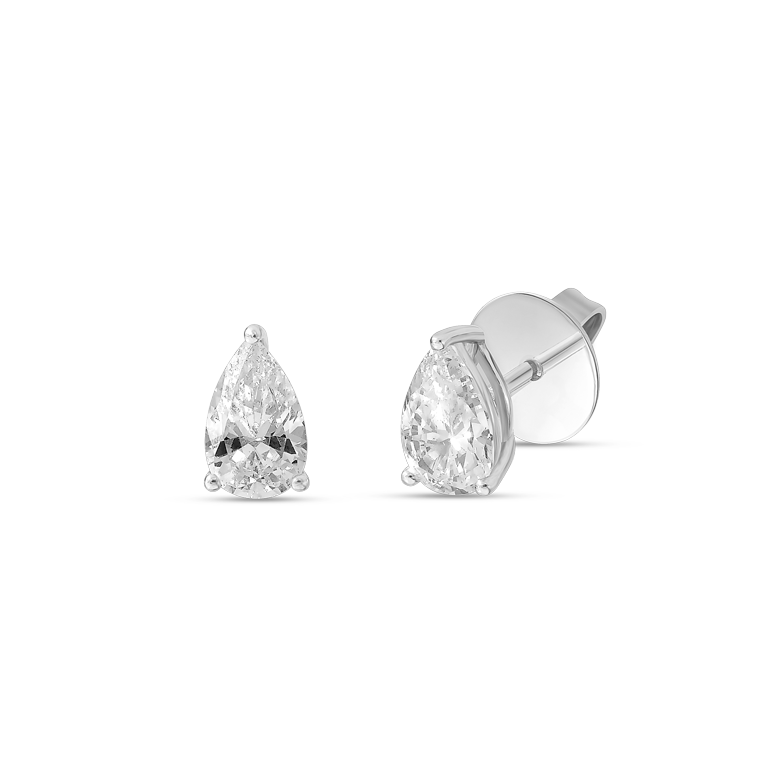 ESSENTIAL SOLITAIRE earrings | Pear