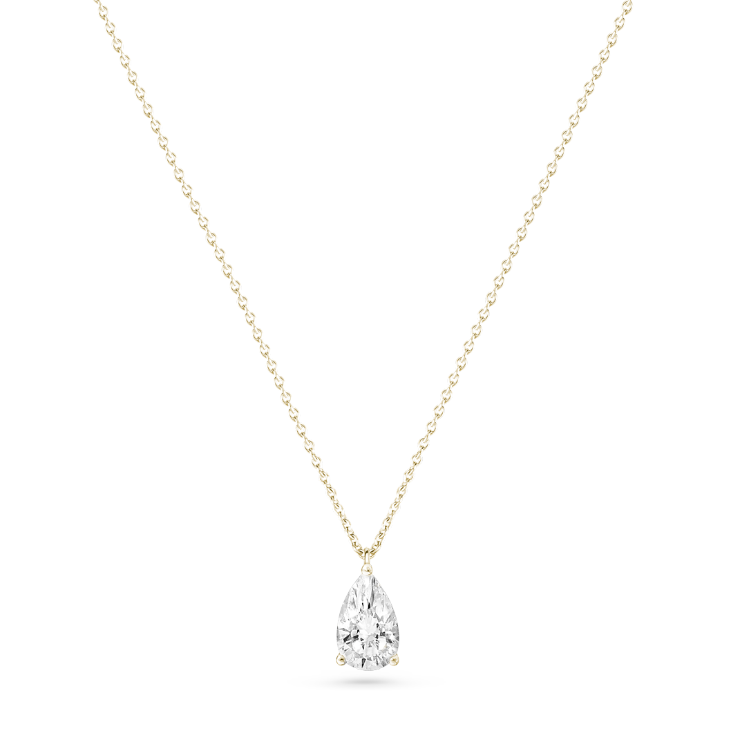 ESSENTIAL SOLITAIRE Necklace | Pear