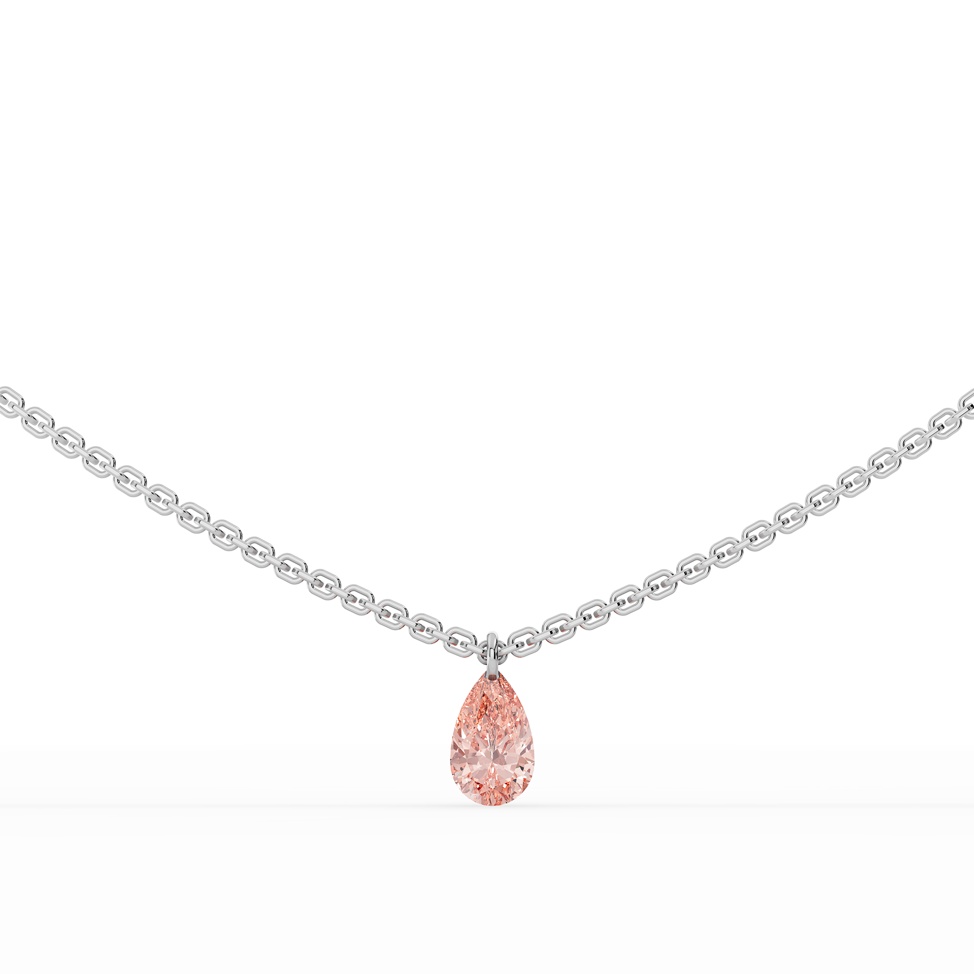 Floating Stones Necklace | Pear