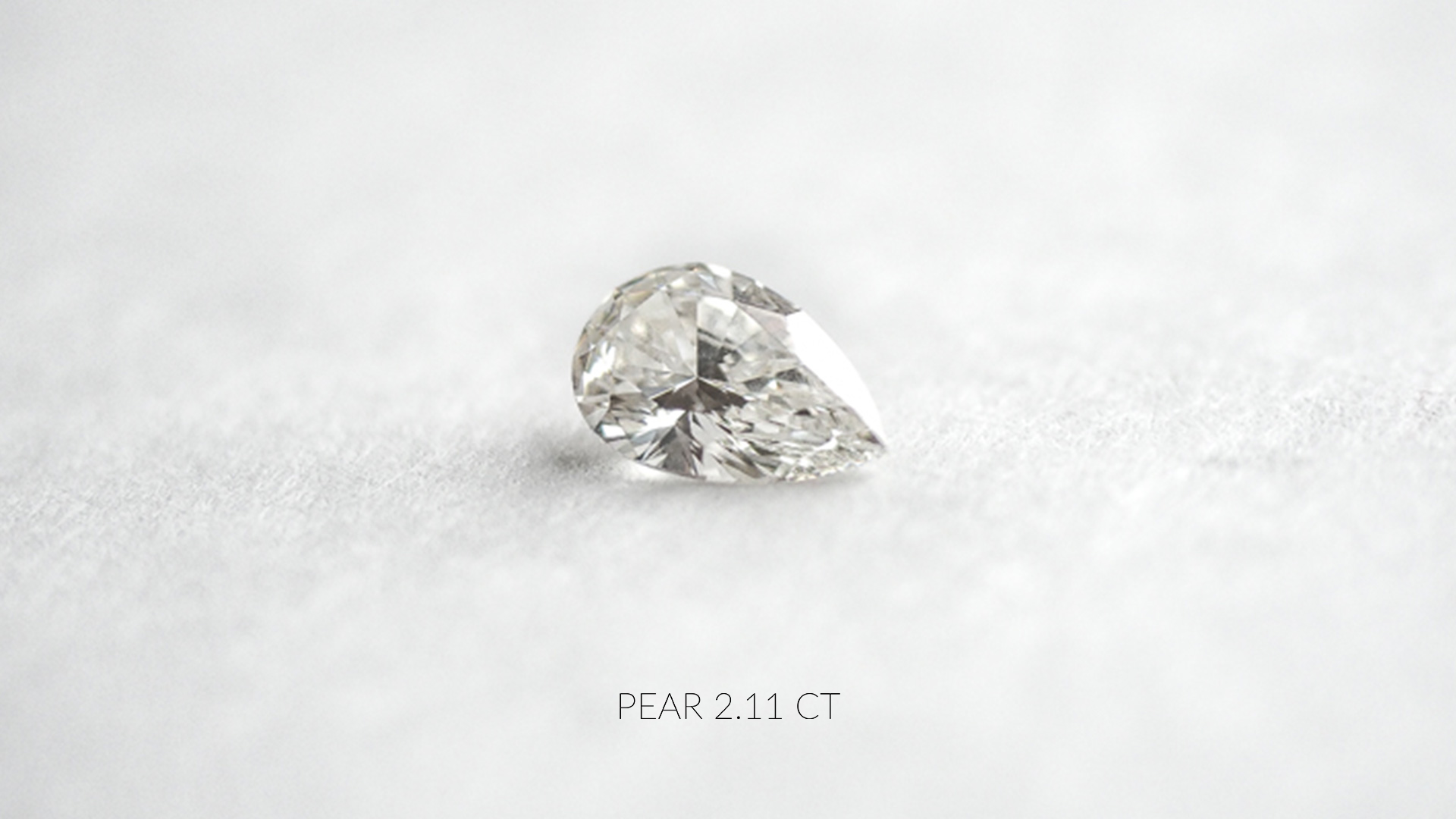 Pear Manufakturdiamant®/Labordiamant 2.11 ct.