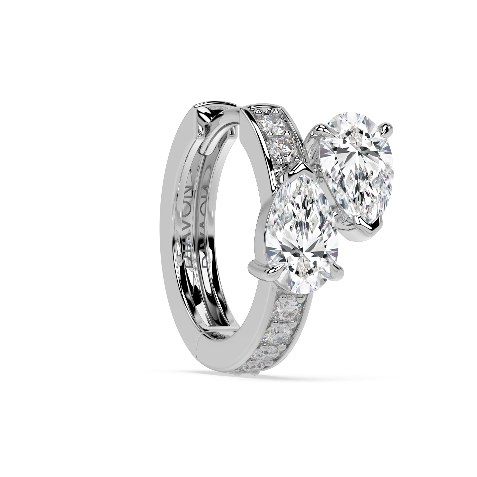 Floating Hoop Earrings