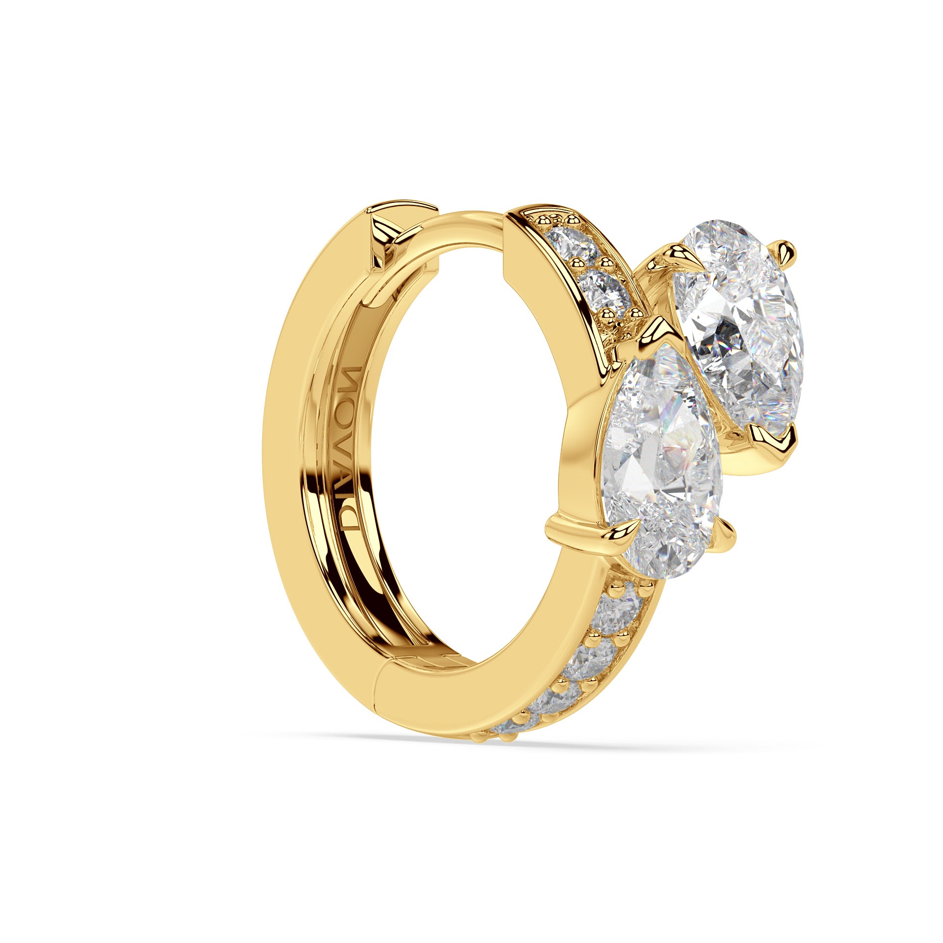 Floating Hoop Earrings