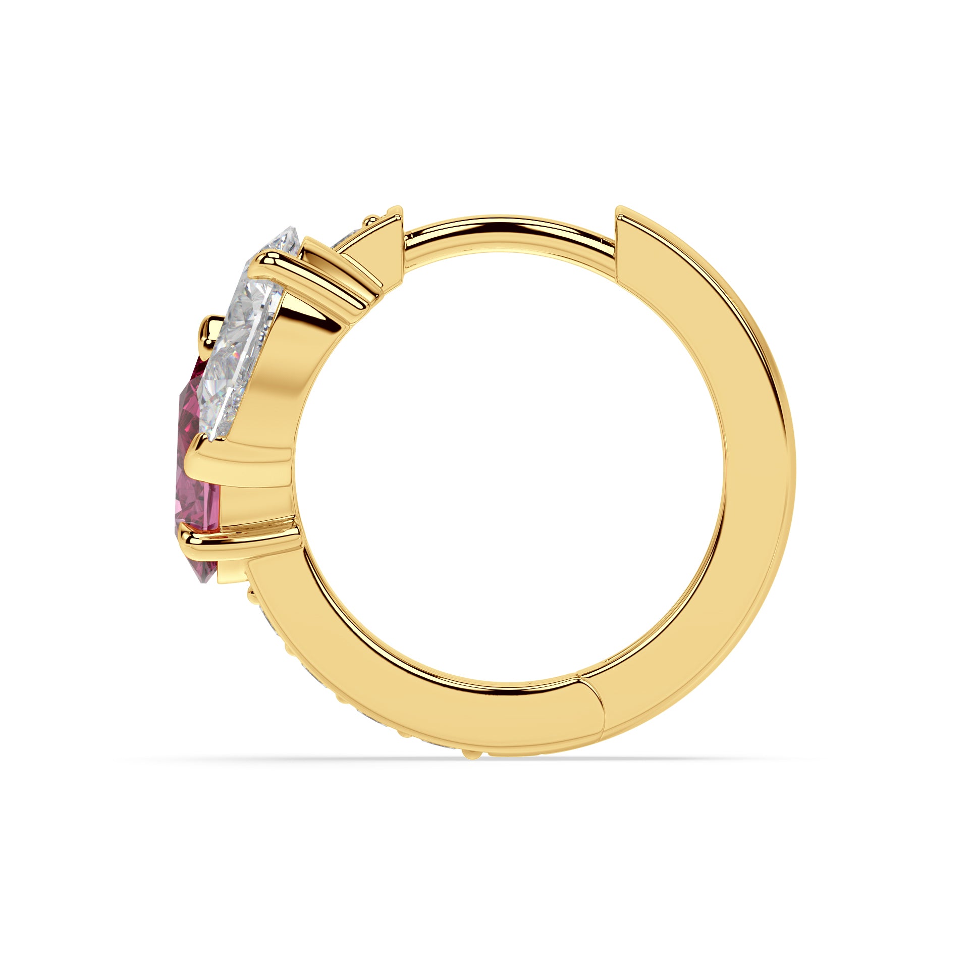 Floating Hoop Earrings