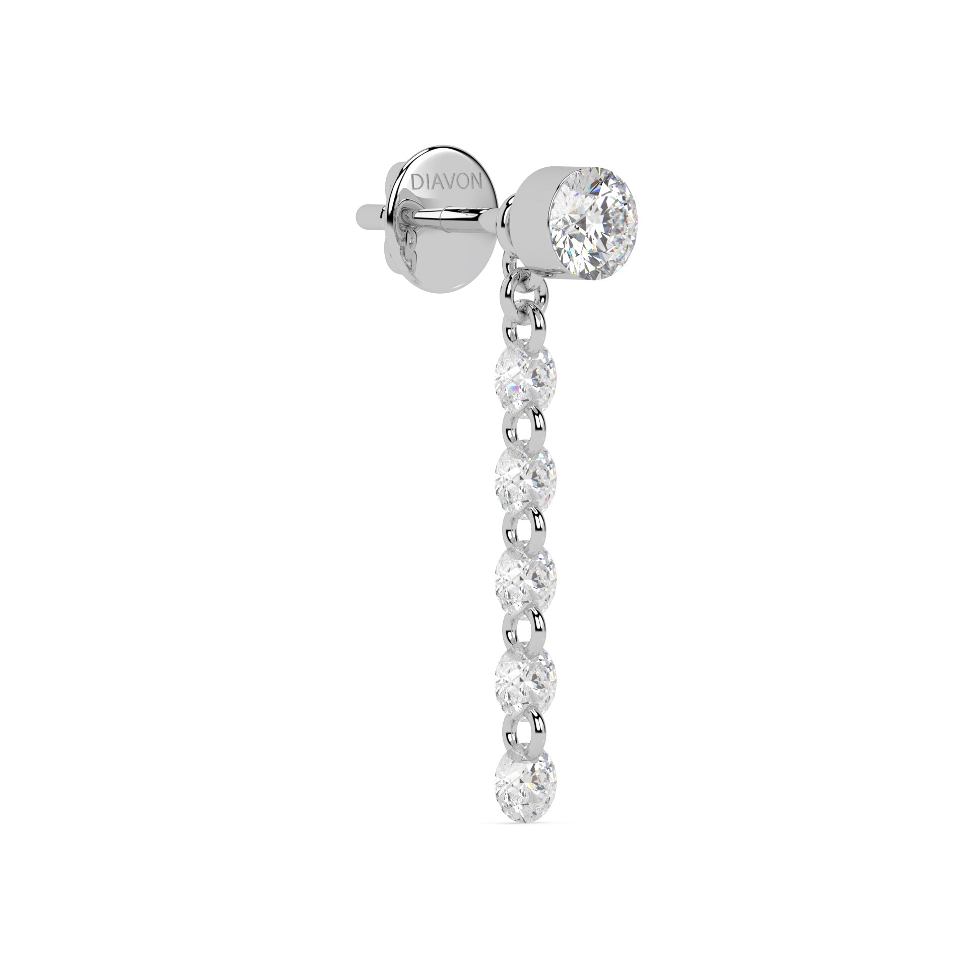 FLOATING STONES LONG SINGLE EARSTUD