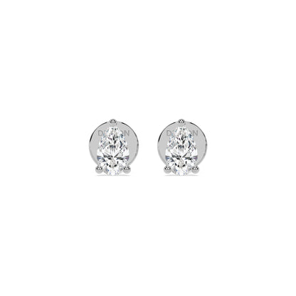 ESSENTIAL SOLITAIRE earrings | Pear