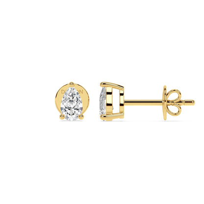 ESSENTIAL SOLITAIRE earrings | Pear