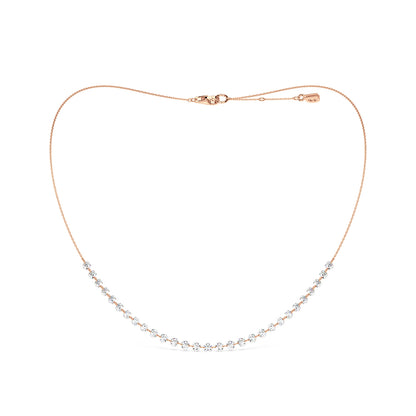 FLOATING STONES CLUSTER NECKLACE