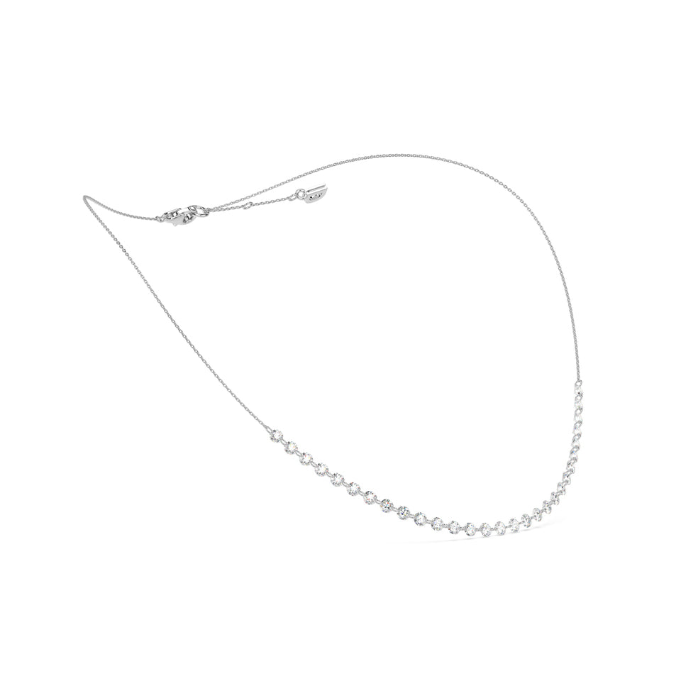 FLOATING STONES CLUSTER NECKLACE