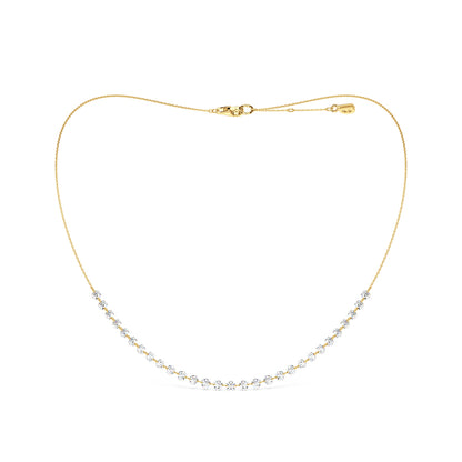 FLOATING STONES CLUSTER NECKLACE