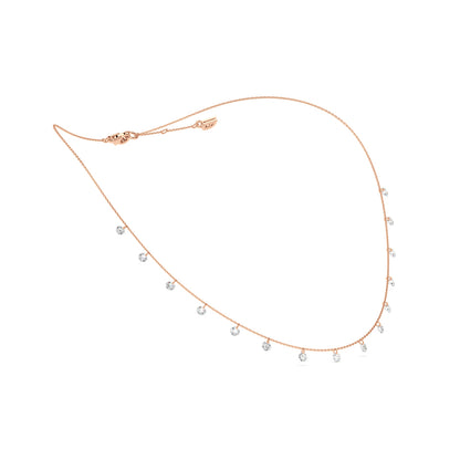 FLOATING STONES LINE NECKLACE