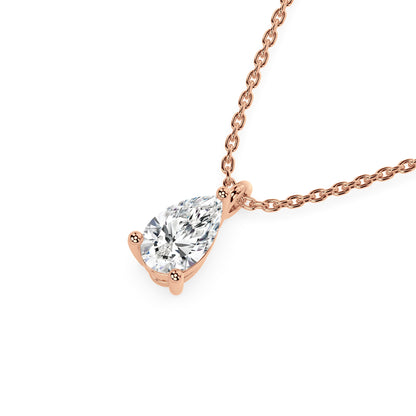 ESSENTIAL SOLITAIRE NECKLACE I PEAR
