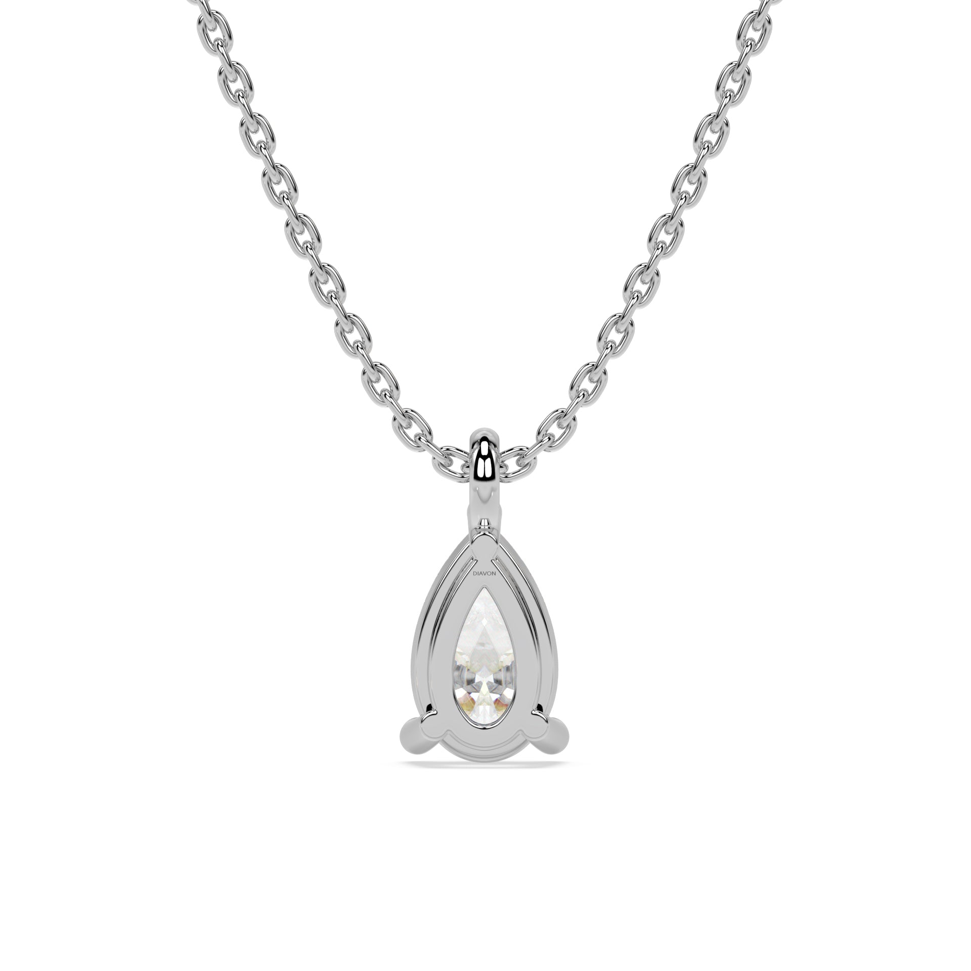 ESSENTIAL SOLITAIRE NECKLACE I PEAR