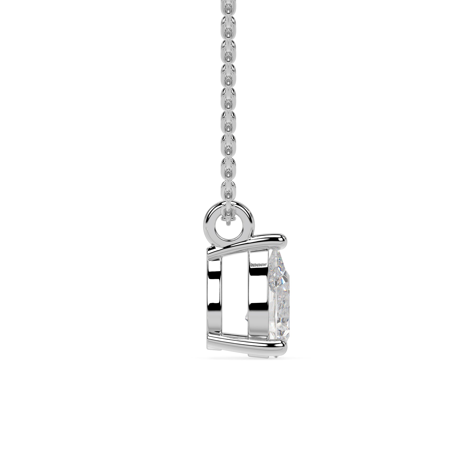 ESSENTIAL SOLITAIRE NECKLACE I PEAR