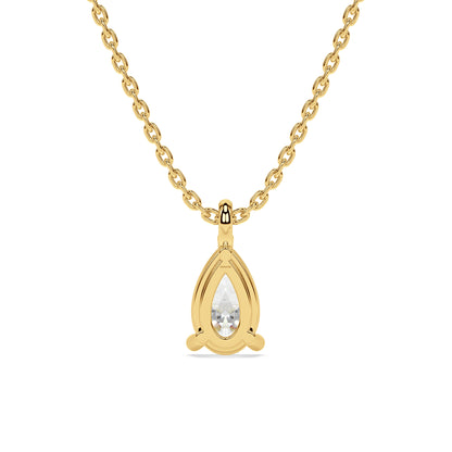 ESSENTIAL SOLITAIRE NECKLACE I PEAR