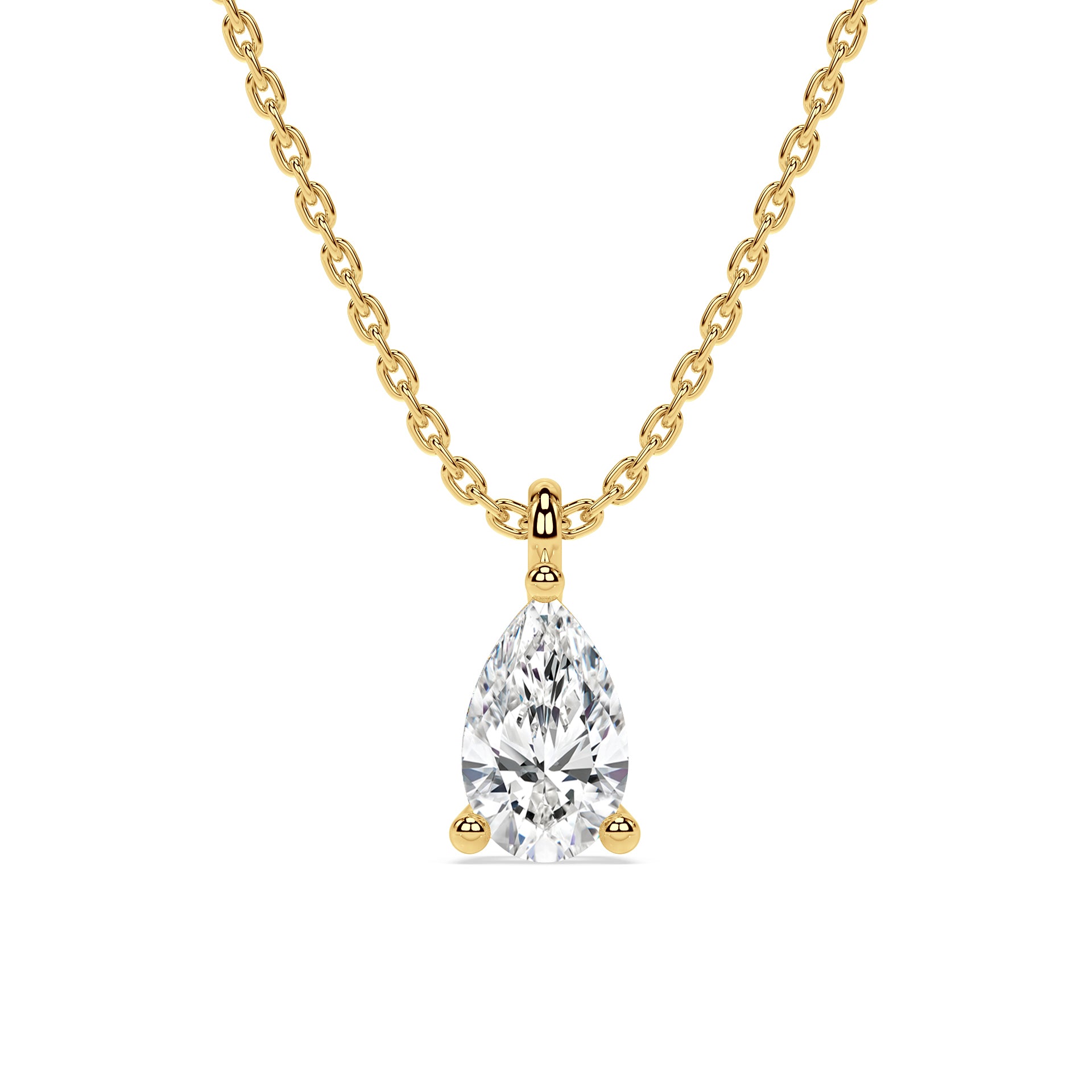 ESSENTIAL SOLITAIRE NECKLACE I PEAR