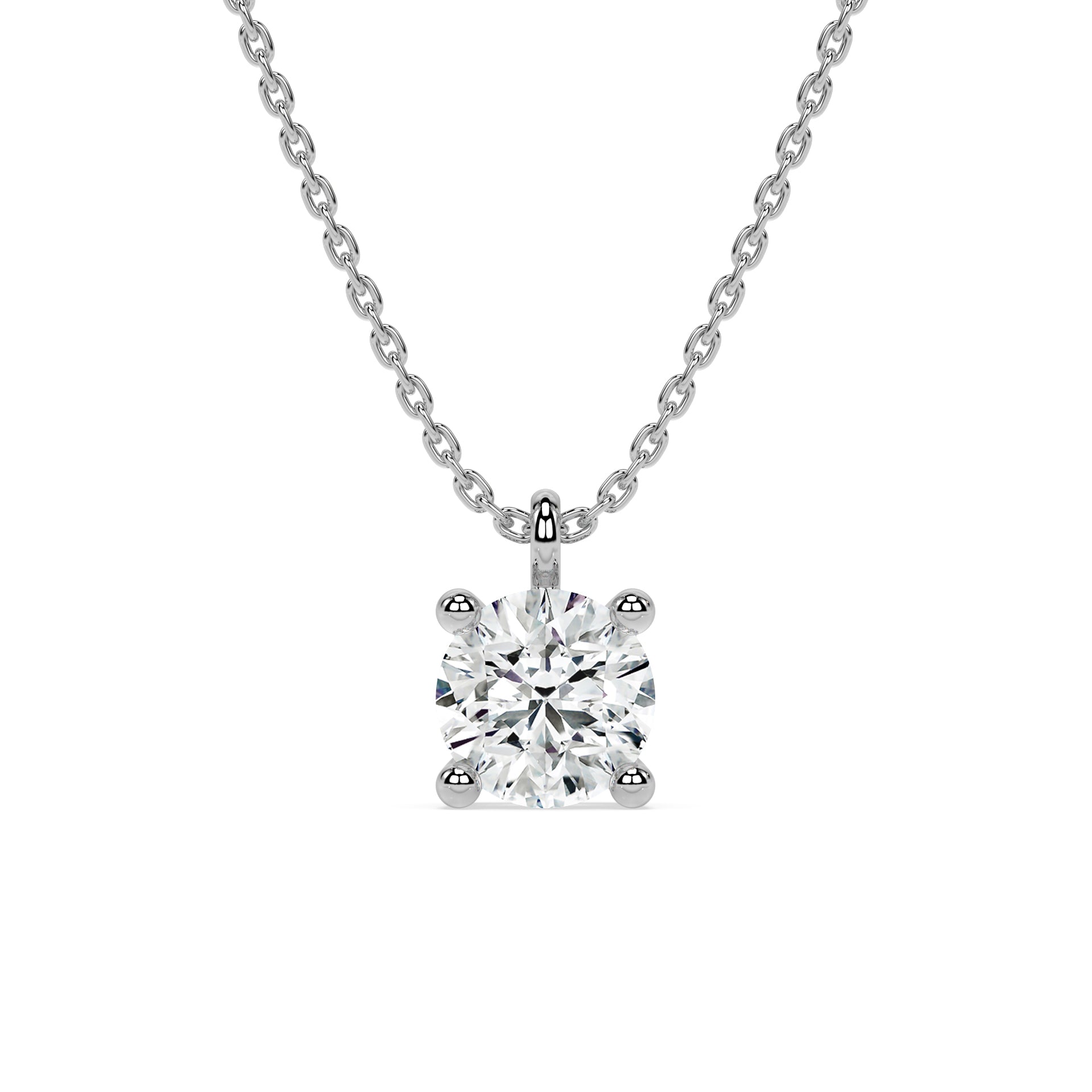 ESSENTIAL SOLITAIRE NECKLACE I ROUND