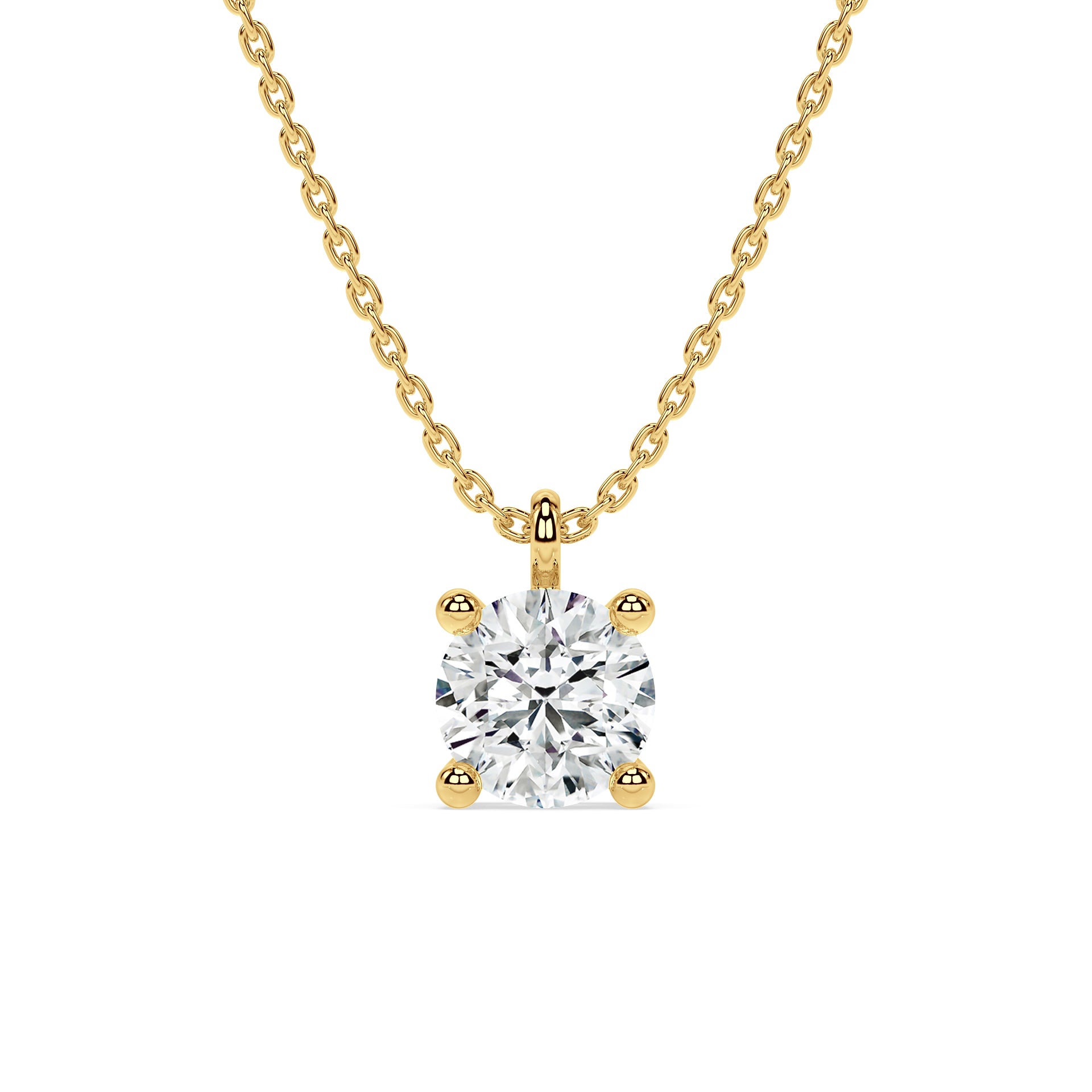 ESSENTIAL SOLITAIRE NECKLACE I ROUND