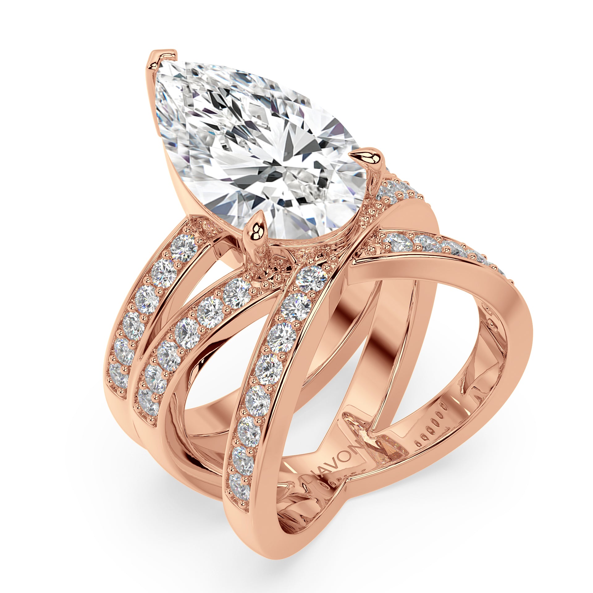 ICONIC AVANT-GARD RING I PEAR