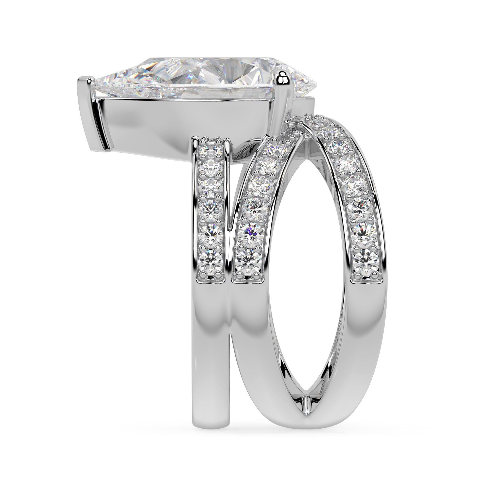 ICONIC AVANT-GARD RING I PEAR