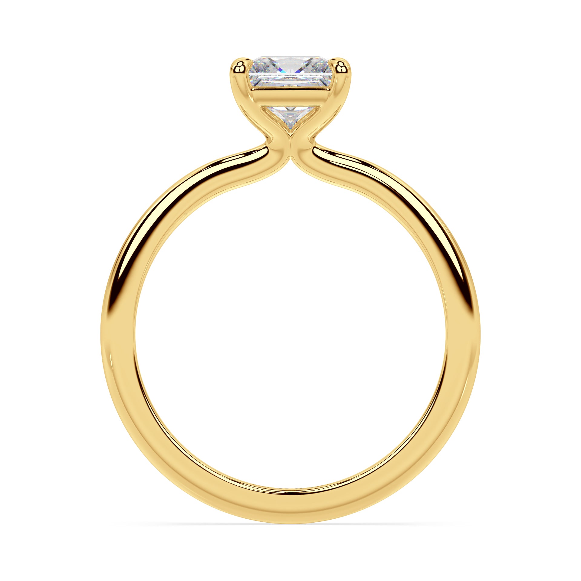 TAPERED SOLITAIRE RING I PRINCESS