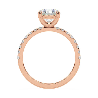 SIGNATURE SOLITAIRE PAVÉ RING I ROUND