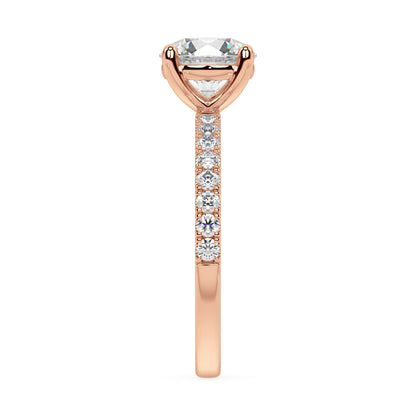 SIGNATURE SOLITAIRE PAVÉ RING I ROUND