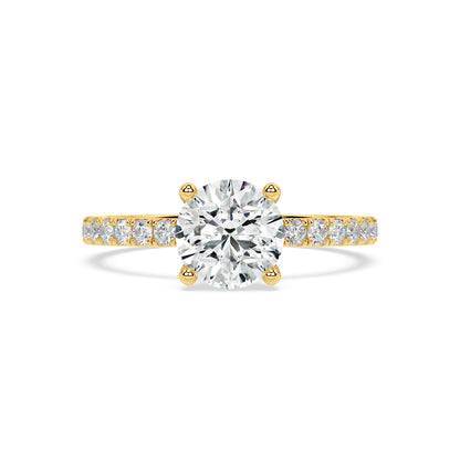 SIGNATURE SOLITAIRE PAVÉ RING I ROUND