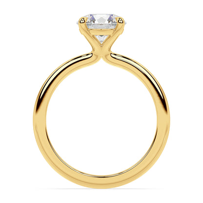 TAPERED SOLITAIRE RING I ROUND